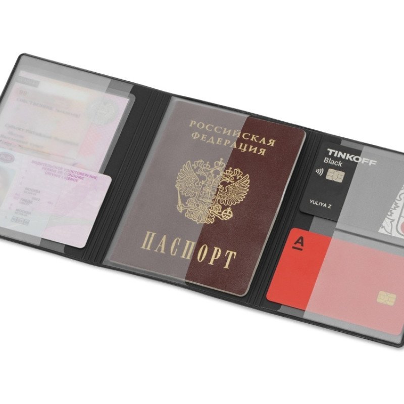 Обложка на магнитах для автодокументов и паспорта с возможностью полноцветной УФ-печати, софт-тач