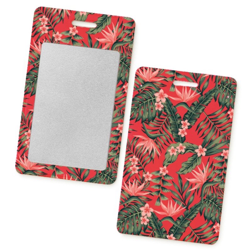 Чехол для пропуска с полноцветной УФ-печатью, софт-тач