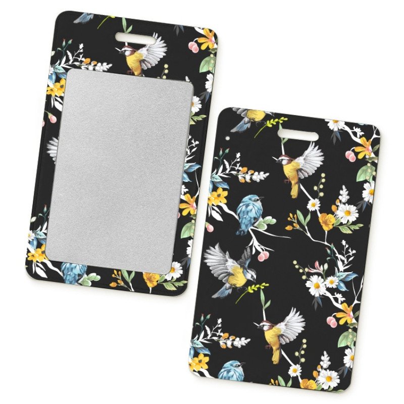 Чехол для пропуска с полноцветной УФ-печатью, софт-тач