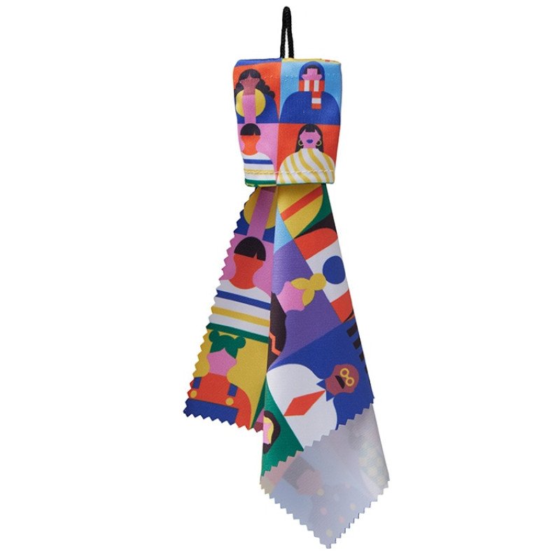 Очищающая салфетка в чехле с возможностью полноцветной печати