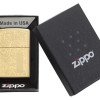 Зажигалка ZIPPO Venetian с покрытием High Polish Brass, латунь/сталь, золотистая, 38x13x57 мм