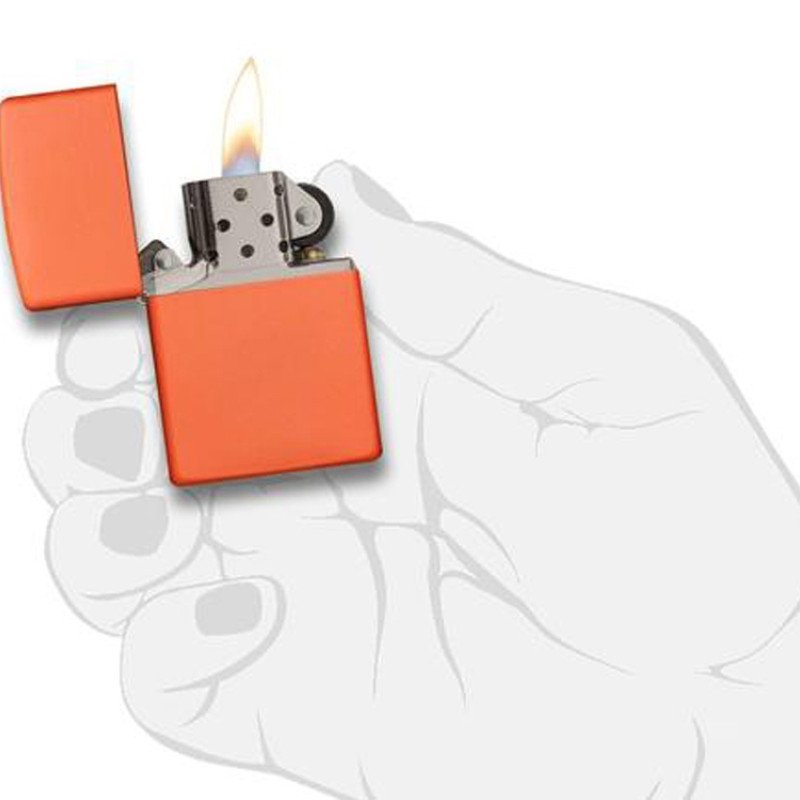 Зажигалка ZIPPO Classic с покрытием Orange Matte, латунь/сталь, оранжевая, матовая, 38x13x57 мм Зажигалка ZIPPO Classic с покрытием Orange Matte, латунь/сталь, оранжевая, матовая, 38x13x57 мм
