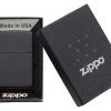 Зажигалка ZIPPO Classic с покрытием Black Matte, латунь/сталь, чёрная, матовая, 38x13x57 мм