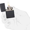 Зажигалка ZIPPO Classic с покрытием Black Matte, латунь/сталь, чёрная, матовая, 38x13x57 мм
