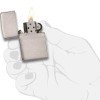Зажигалка ZIPPO Classic с покрытием Brushed Chrome, латунь/сталь, серебристая, матовая, 38x13x57 мм