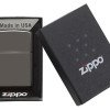 Зажигалка ZIPPO Classic с покрытием Black Ice, латунь/сталь, чёрная, глянцевая, 38x13x57 мм Зажигалка ZIPPO Classic с покрытием Black Ice, латунь/сталь, чёрная, глянцевая, 38x13x57 мм