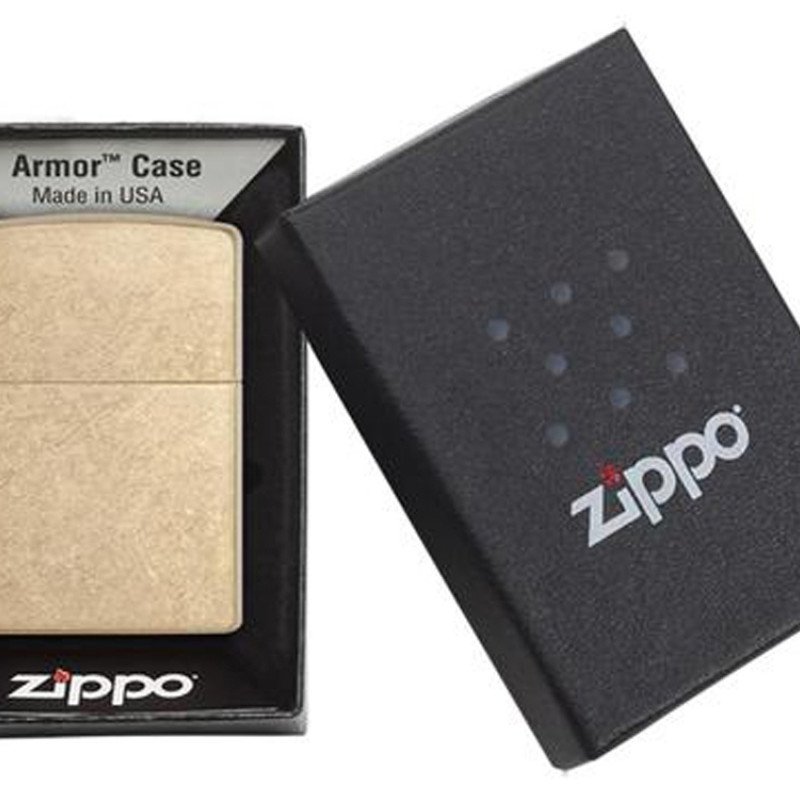 Зажигалка ZIPPO Armor™с покрытием Tumbled Brass, латунь/сталь, золотистая, матовая, 38x13x57 мм Зажигалка ZIPPO Armor™с покрытием Tumbled Brass, латунь/сталь, золотистая, матовая, 38x13x57 мм