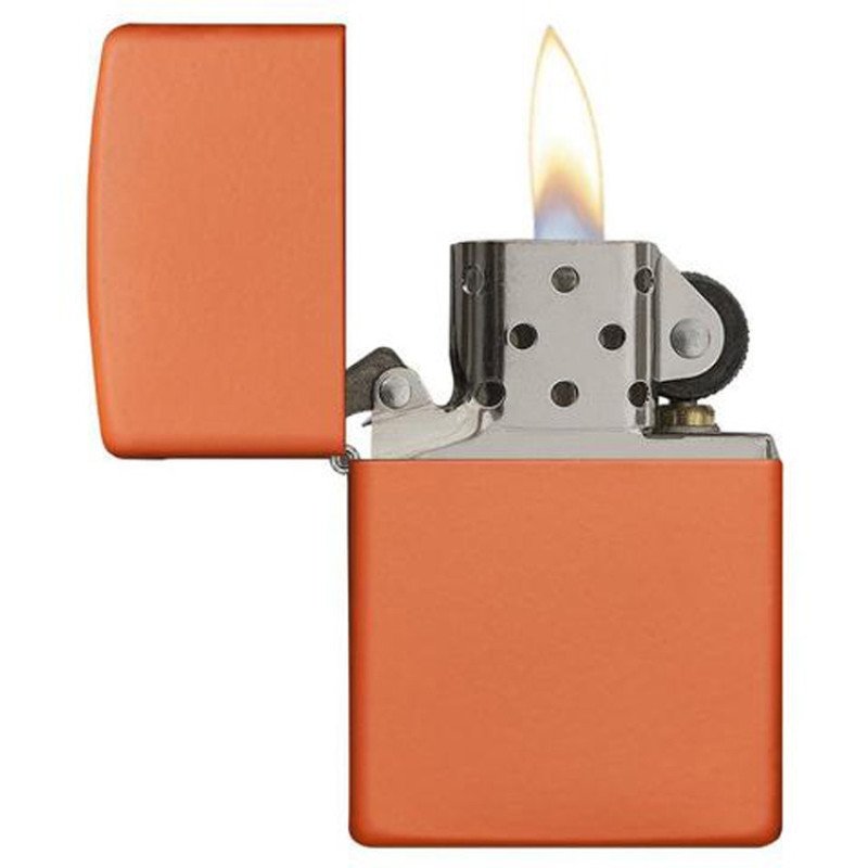 Зажигалка ZIPPO Classic с покрытием Orange Matte, латунь/сталь, оранжевая, матовая, 38x13x57 мм Зажигалка ZIPPO Classic с покрытием Orange Matte, латунь/сталь, оранжевая, матовая, 38x13x57 мм