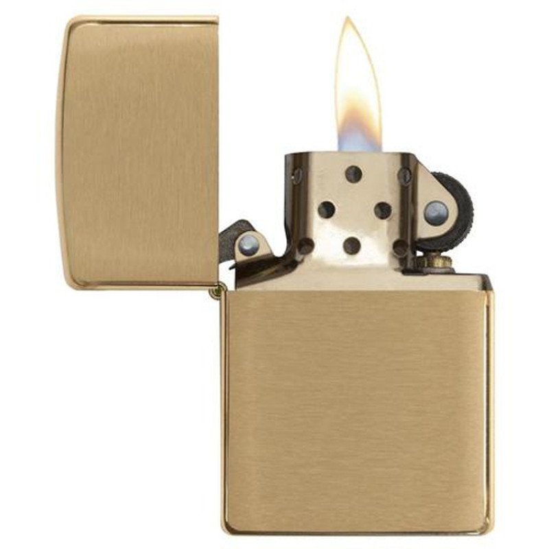 Зажигалка ZIPPO с покрытием Brushed Brass, латунь/сталь, золотистая, матовая, 38x13x57 мм Зажигалка ZIPPO с покрытием Brushed Brass, латунь/сталь, золотистая, матовая, 38x13x57 мм