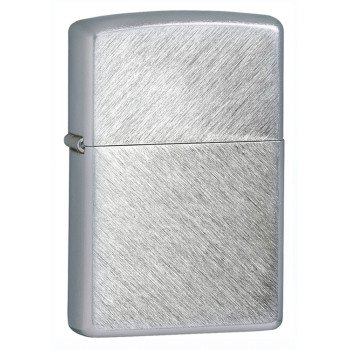 Зажигалка ZIPPO с покрытием Herringbone Sweep, латунь/сталь, серебристая, матовая, 38x13x57 мм