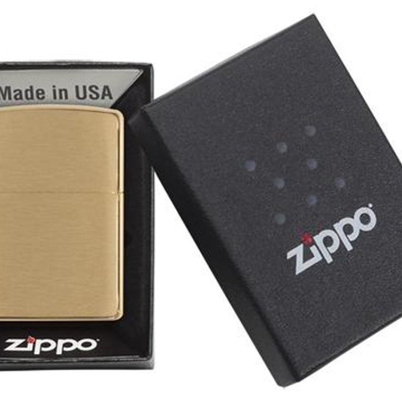 Зажигалка ZIPPO с покрытием Brushed Brass, латунь/сталь, золотистая, матовая, 38x13x57 мм Зажигалка ZIPPO с покрытием Brushed Brass, латунь/сталь, золотистая, матовая, 38x13x57 мм