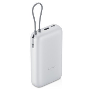 Внешний аккумулятор с встроенным кабелем Xiaomi Power Bank 20000mAh (Integrated Cable) GL Light Gray