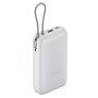 Внешний аккумулятор с встроенным кабелем Xiaomi Power Bank 20000mAh (Integrated Cable) GL Light Gray
