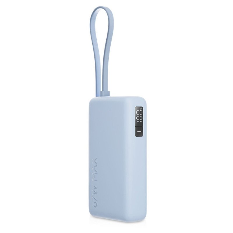 Внешний аккумулятор со встроенным кабелем Xiaomi 67W Power Bank 10000 (Integrated Cable) Ice Blue Внешний аккумулятор со встроенным кабелем Xiaomi 67W Power Bank 10000 (Integrated Cable) Ice Blue