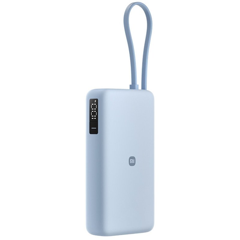 Внешний аккумулятор со встроенным кабелем Xiaomi 67W Power Bank 20000 (Integrated Cable) Ice Blue Внешний аккумулятор со встроенным кабелем Xiaomi 67W Power Bank 20000 (Integrated Cable) Ice Blue