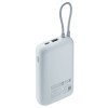 Внешний аккумулятор со встроенным кабелем Mi Power Bank 10000mAh (Integrated Cable) Ice Blue GL