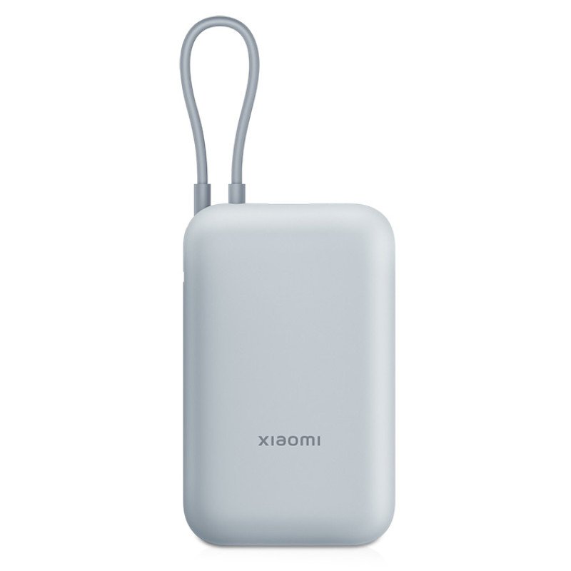 Внешний аккумулятор со встроенным кабелем Mi Power Bank 10000mAh (Integrated Cable) Ice Blue GL