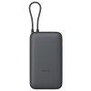 Внешний аккумулятор с встроенным кабелем Xiaomi Power Bank 20000mAh (Integrated Cable) GL Dark Gray Внешний аккумулятор с встроенным кабелем Xiaomi Power Bank 20000mAh (Integrated Cable) GL Dark Gray