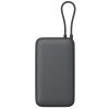 Внешний аккумулятор с встроенным кабелем Xiaomi Power Bank 20000mAh (Integrated Cable) GL Dark Gray Внешний аккумулятор с встроенным кабелем Xiaomi Power Bank 20000mAh (Integrated Cable) GL Dark Gray