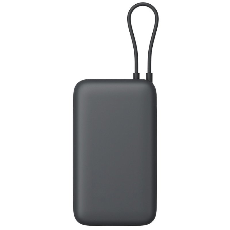Внешний аккумулятор с встроенным кабелем Xiaomi Power Bank 20000mAh (Integrated Cable) GL Dark Gray Внешний аккумулятор с встроенным кабелем Xiaomi Power Bank 20000mAh (Integrated Cable) GL Dark Gray