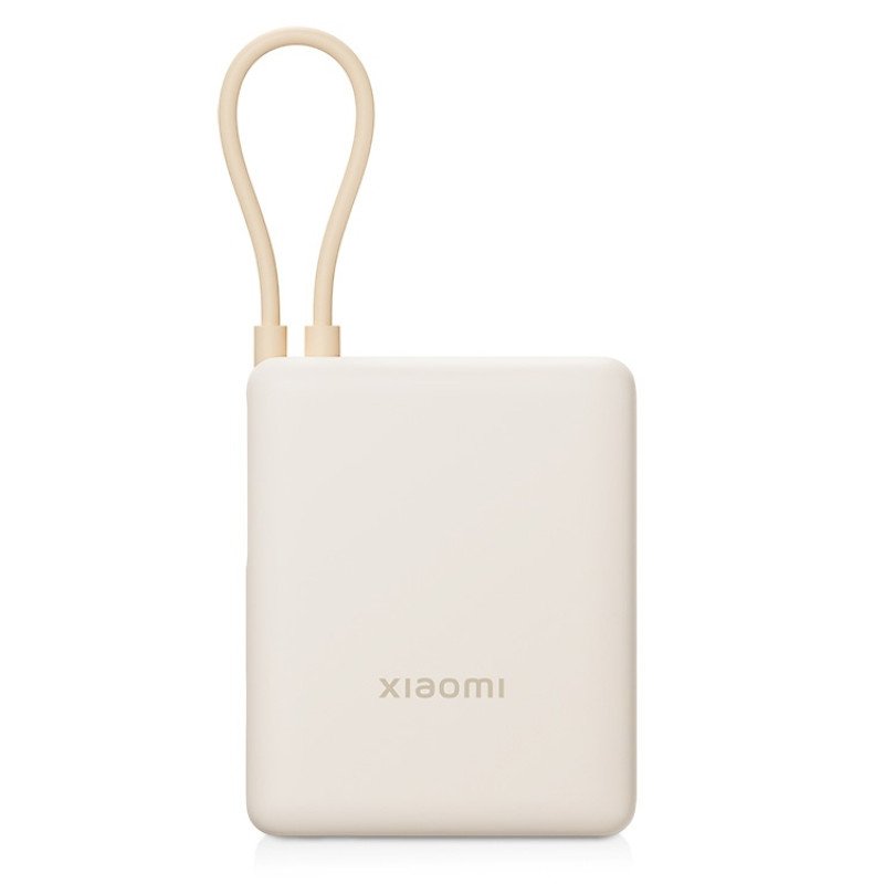 Внешний аккумулятор со встроенным кабелем Xiaomi Power Bank 10000mAh (Integrated Cable) Tan GL Внешний аккумулятор со встроенным кабелем Xiaomi Power Bank 10000mAh (Integrated Cable) Tan GL