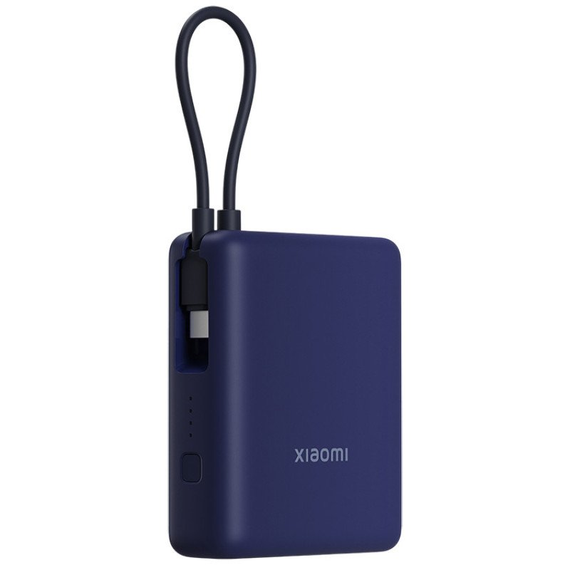 Внешний аккумулятор со встроенным кабелем Xiaomi 33W Power Bank 10000mAh (Integrated Cable) Ice Blue