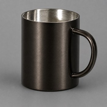Стальная кружка с двойными стенками "Altai", gun metal