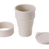 Силиконовый складной стакан "GoCup", бежевый