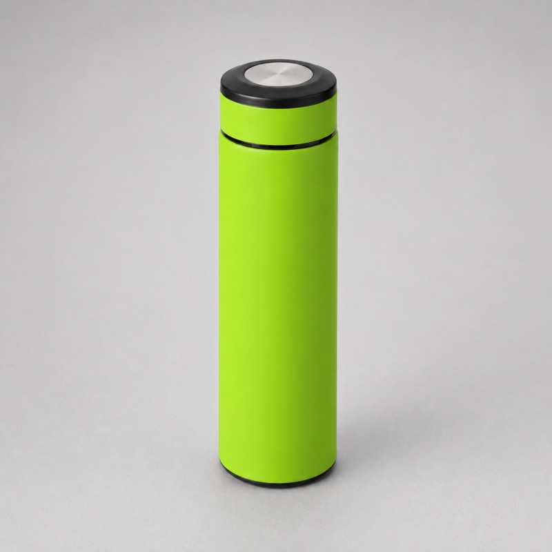 Вакуумный термос "Vacuum Flask C1", soft touch, 420мл, зеленое яблоко