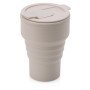 Силиконовый складной стакан "GoCup", бежевый