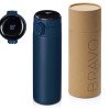 Вакуумная термокружка Waterline с медной изоляцией «Bravo», 400 мл, тубус, темно-синий Вакуумная термокружка Waterline с медной изоляцией «Bravo», 400 мл, тубус, темно-синий