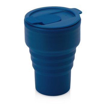 Силиконовый складной стакан "GoCup", индиго