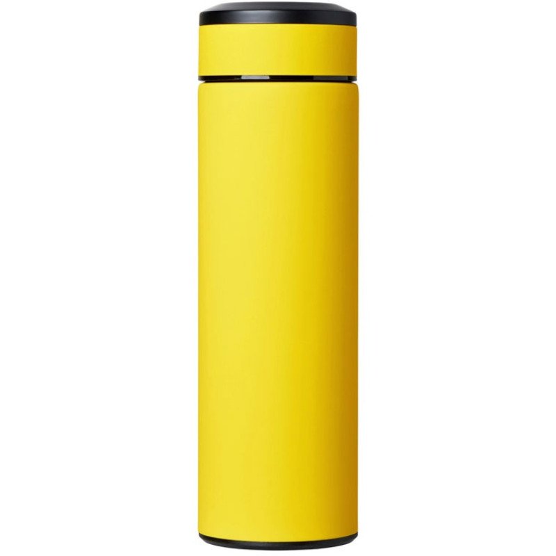 Вакуумный термос "Vacuum Flask C1", soft touch, 420мл, желтый