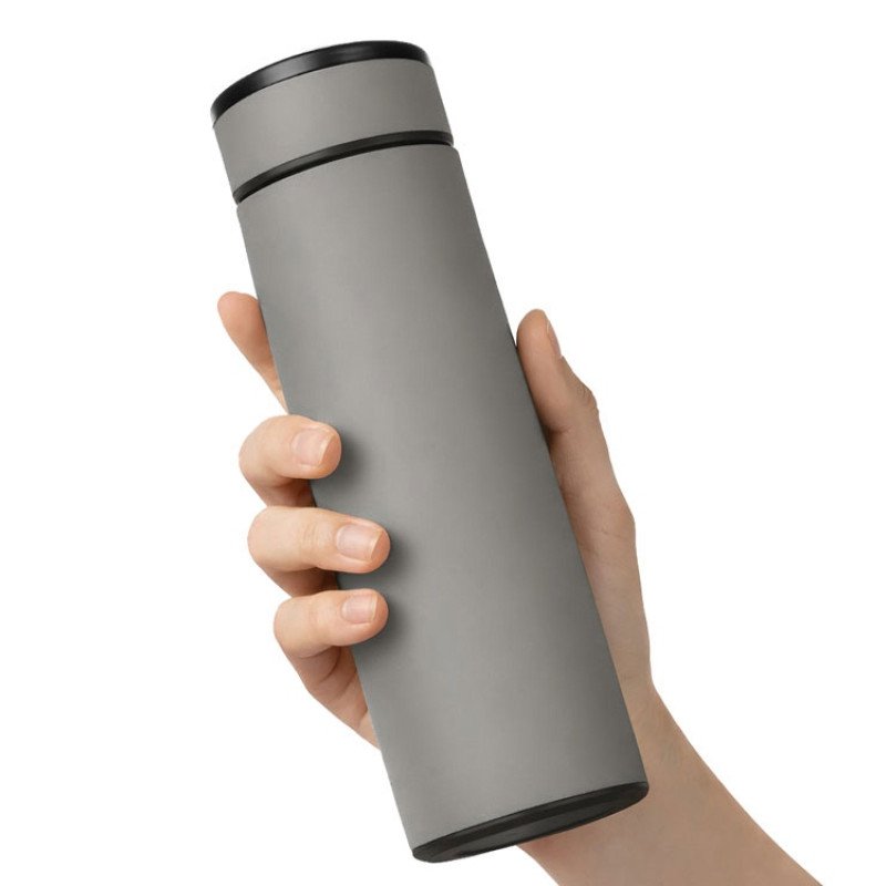 Вакуумный термос "Vacuum Flask C1", soft touch, 420мл, серый Вакуумный термос "Vacuum Flask C1", soft touch, 420мл, серый