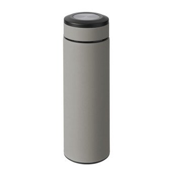Вакуумный термос "Vacuum Flask C1", soft touch, 420мл, серый