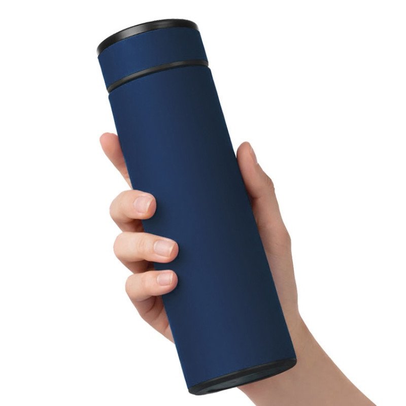 Вакуумный термос "Vacuum Flask C1", soft touch, 420мл, темно-синий Вакуумный термос "Vacuum Flask C1", soft touch, 420мл, темно-синий
