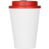 Пластиковый стакан Take away с двойными стенками и крышкой с силиконовым клапаном, 350 мл, белый/красный Пластиковый стакан Take away с двойными стенками и крышкой с силиконовым клапаном, 350 мл, белый/красный