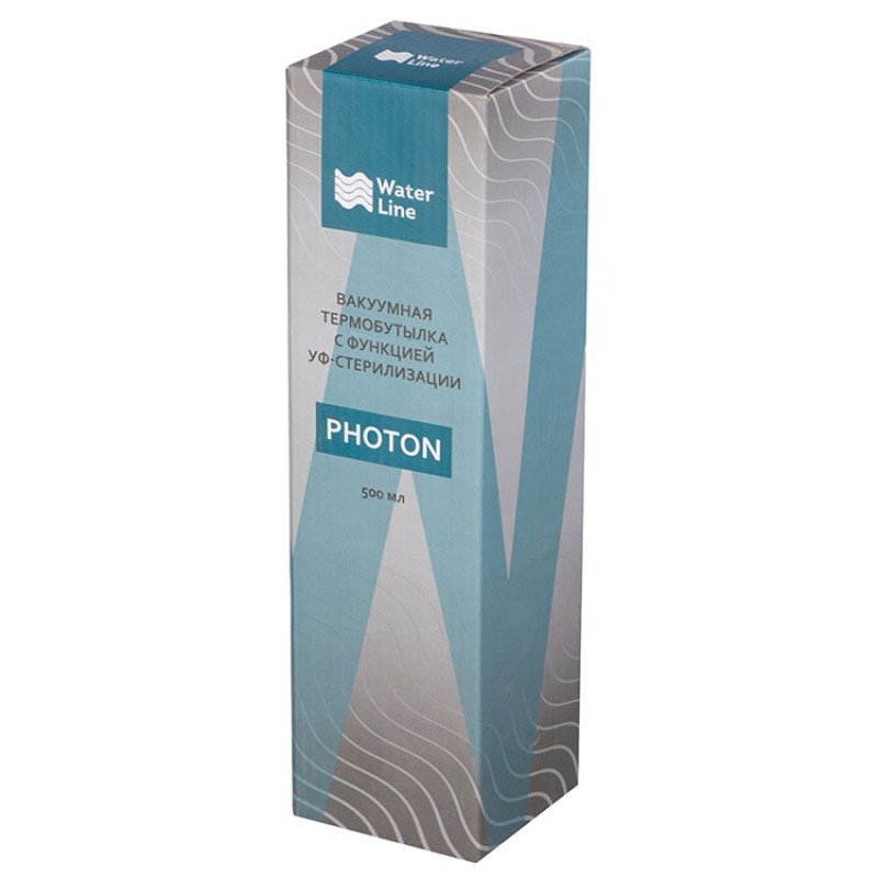 Вакуумная термобутылка с УФ-стерилизацией "Photon", черный, 500 мл Вакуумная термобутылка с УФ-стерилизацией "Photon", черный, 500 мл
