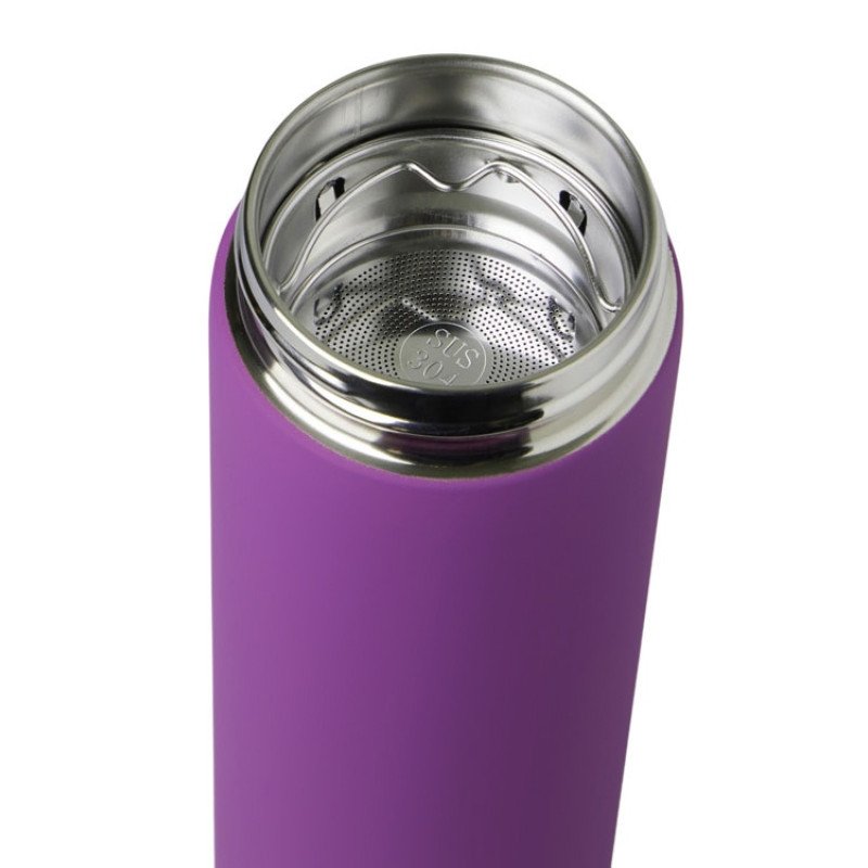 Вакуумный термос "Vacuum Flask C1", soft touch, 420мл, фиолетовый Вакуумный термос "Vacuum Flask C1", soft touch, 420мл, фиолетовый