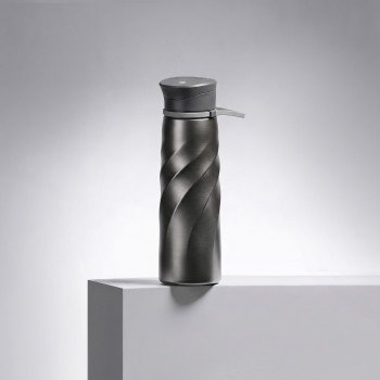 Бутылка для воды «Athletica», 1000 мл, нержавеющая сталь, серый