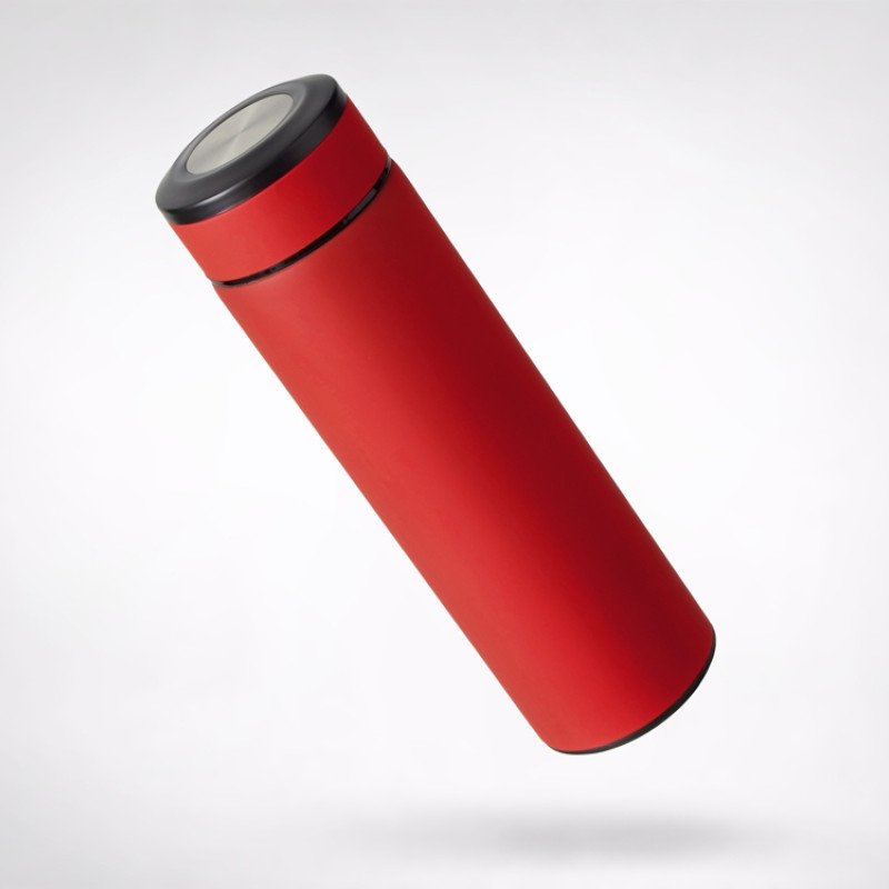 Вакуумный термос "Vacuum Flask C1", soft touch, 420мл, красный Вакуумный термос "Vacuum Flask C1", soft touch, 420мл, красный