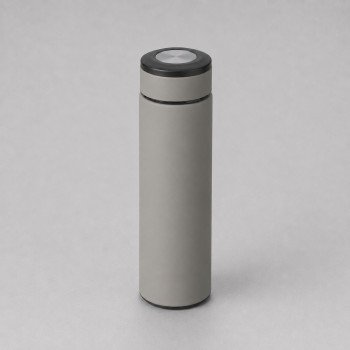 Вакуумный термос "Vacuum Flask C1", soft touch, 420мл, серый