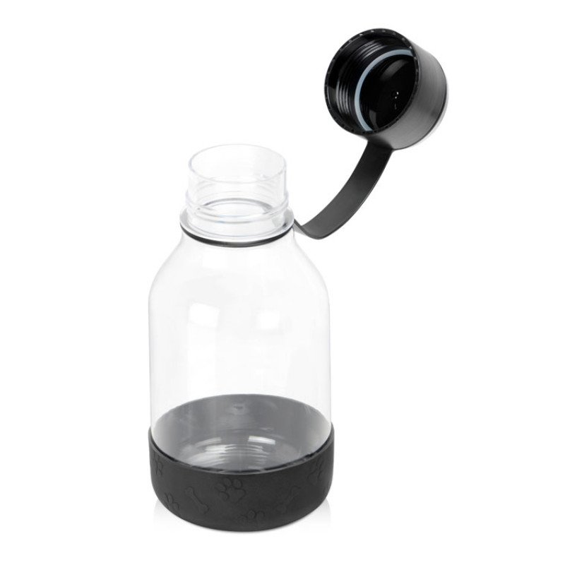 Бутылка для воды 2-в-1 «Dog Bowl Bottle» со съемной миской для питомцев, 1500 мл, черный