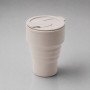 Силиконовый складной стакан "GoCup", бежевый