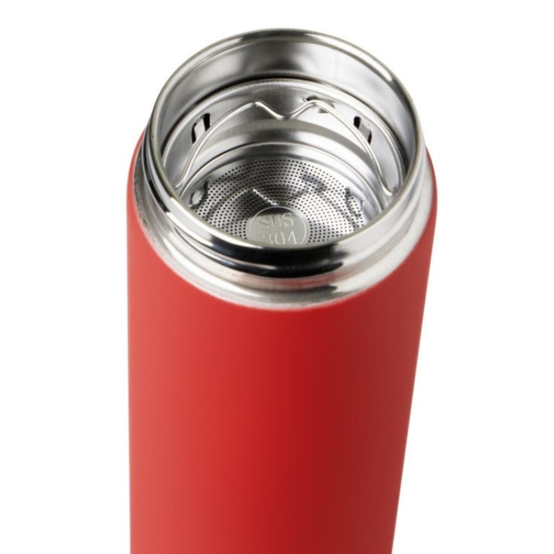 Вакуумный термос "Vacuum Flask C1", soft touch, 420мл, красный Вакуумный термос "Vacuum Flask C1", soft touch, 420мл, красный