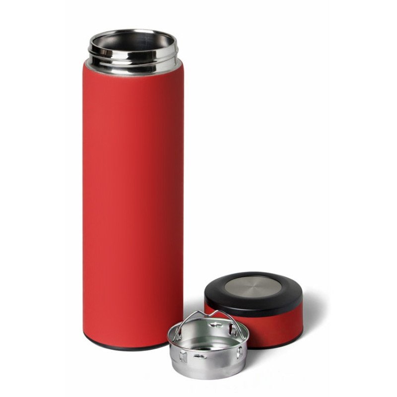 Вакуумный термос "Vacuum Flask C1", soft touch, 420мл, красный Вакуумный термос "Vacuum Flask C1", soft touch, 420мл, красный