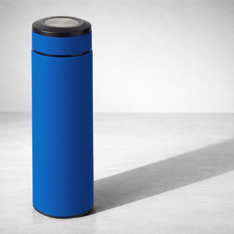 Вакуумный термос "Vacuum Flask C1", soft touch, 420мл, синий Вакуумный термос "Vacuum Flask C1", soft touch, 420мл, синий