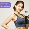 Бутылка для воды стеклянная "Refine", в чехле, 550 мл, черный Бутылка для воды стеклянная "Refine", в чехле, 550 мл, черный