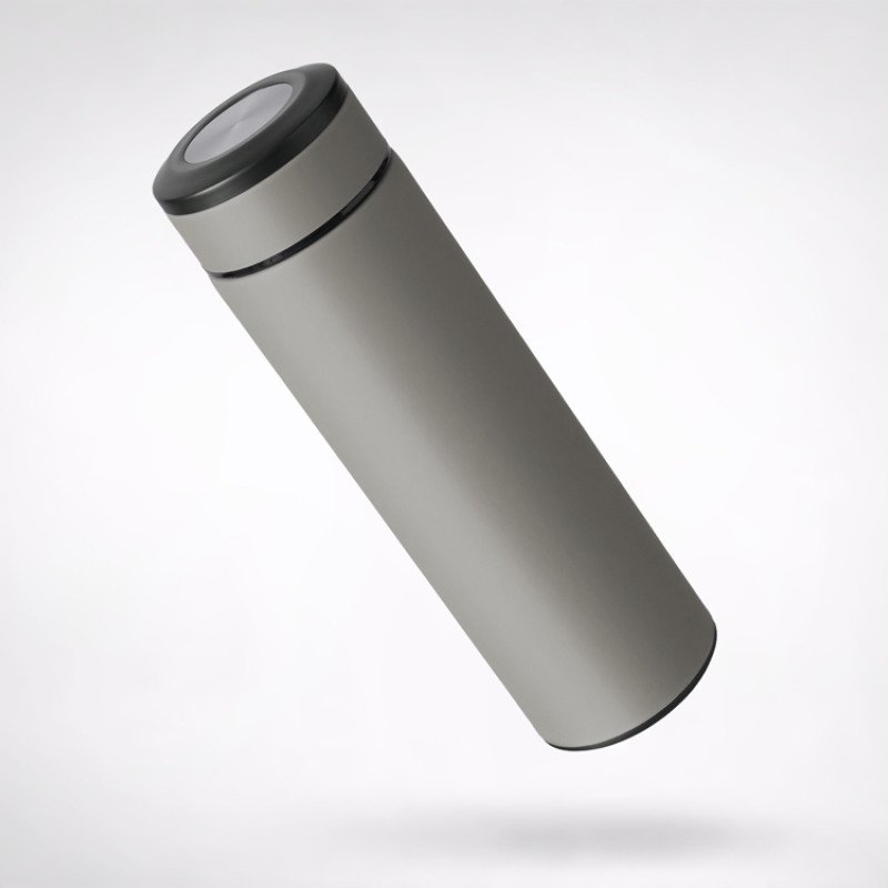 Вакуумный термос "Vacuum Flask C1", soft touch, 420мл, серый Вакуумный термос "Vacuum Flask C1", soft touch, 420мл, серый