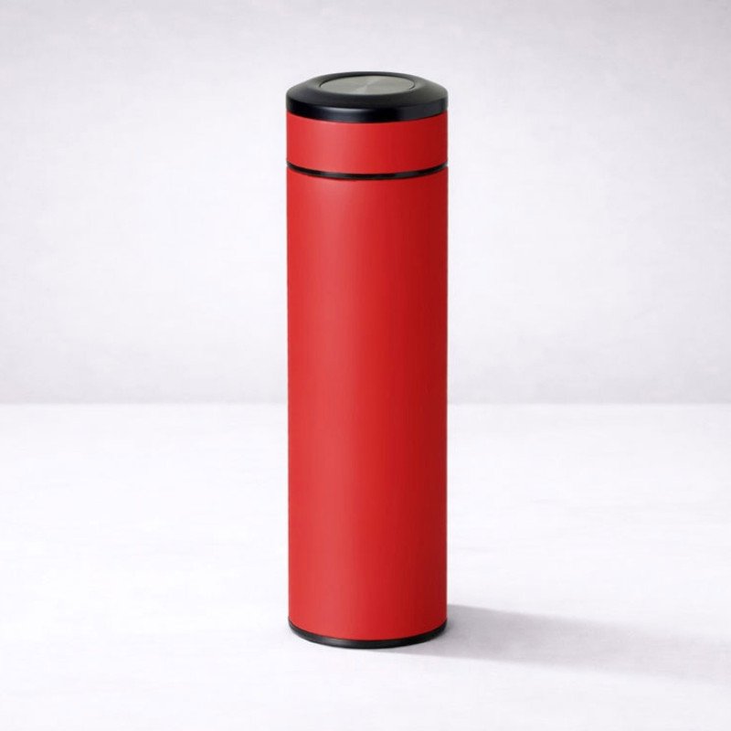 Вакуумный термос "Vacuum Flask C1", soft touch, 420мл, красный Вакуумный термос "Vacuum Flask C1", soft touch, 420мл, красный